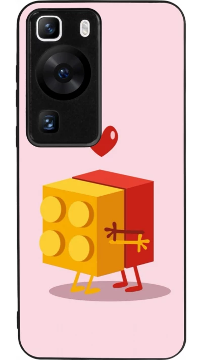 Huawei P60 Case Hülle - Silikon schwarz Saint Valentines Day 26 Puzzle