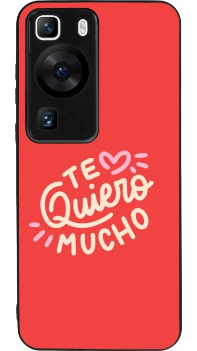 Huawei P60 Case Hülle - Silikon schwarz Saint Valentines Day 26 Te quiero mucho