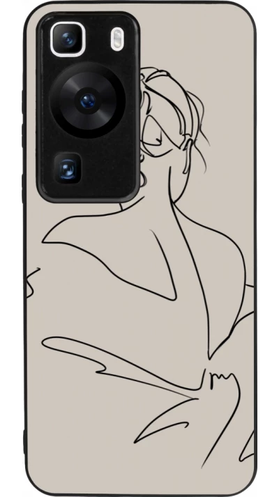 Huawei P60 Case Hülle - Silikon schwarz Salnikova 05