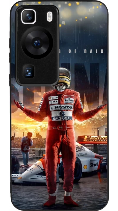 Huawei P60 Case Hülle - Silikon schwarz Senna The King of Rain
