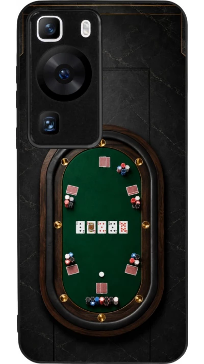 Coque Huawei P60 - Silicone rigide noir Sports 2026 Poker