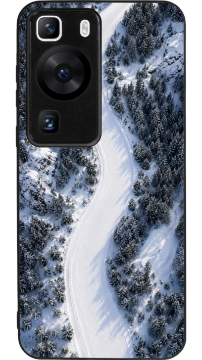 Coque Huawei P60 - Silicone rigide noir Sports 2026 Ski