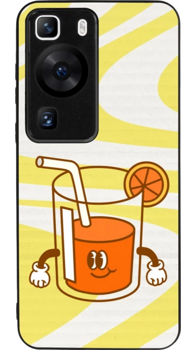 Huawei P60 Case Hülle - Silikon schwarz Summer drink 2026