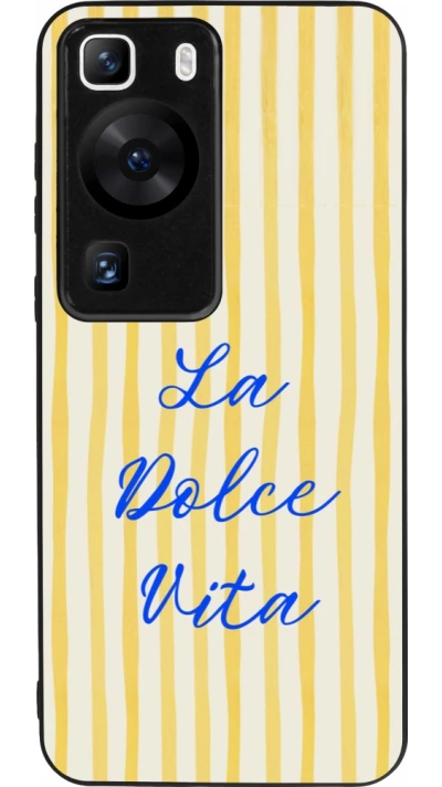 Huawei P60 Case Hülle - Silikon schwarz The good life 2026