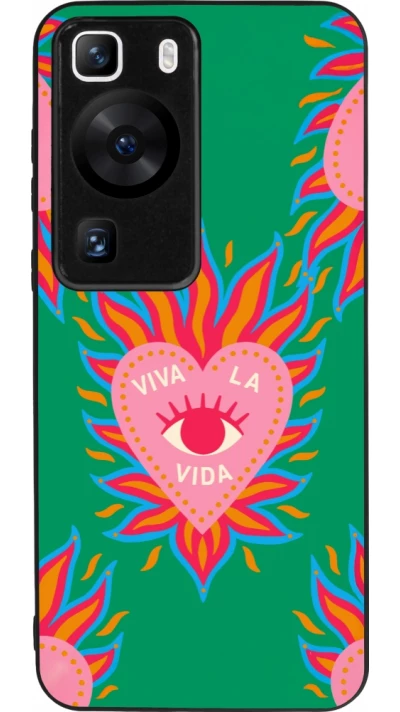 Huawei P60 Case Hülle - Silikon schwarz Viva la vida 2026