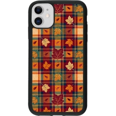 Coque iPhone 11 - Silicone rigide noir Autumn 26 Autumn pattern