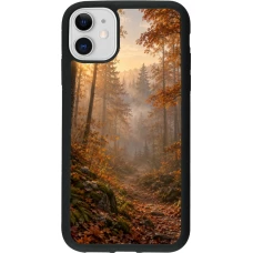 Coque iPhone 11 - Silicone rigide noir Autumn 26 Autumn walk