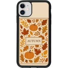 Coque iPhone 11 - Silicone rigide noir Autumn 26 Hello autumn