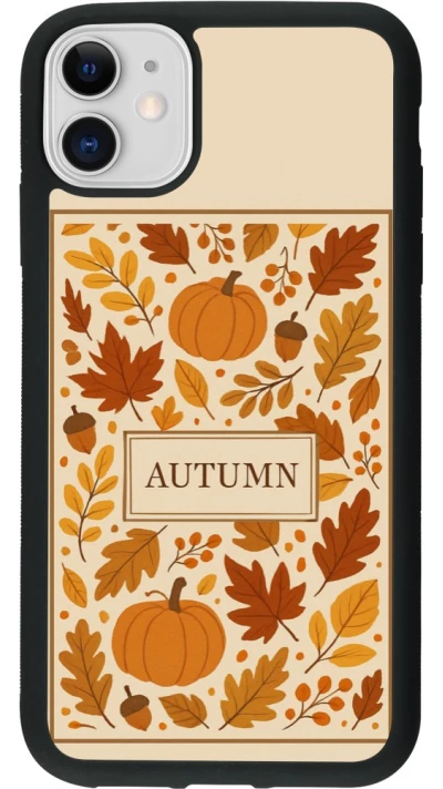 Coque iPhone 11 - Silicone rigide noir Autumn 26 Hello autumn
