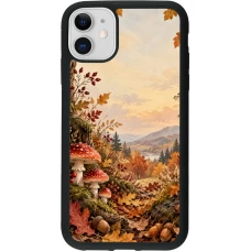 Coque iPhone 11 - Silicone rigide noir Autumn 26 Illustrated Autumn