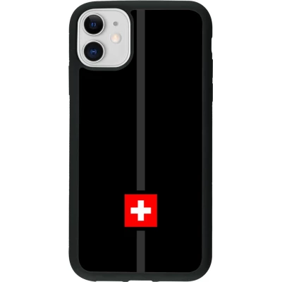 iPhone 11 Case Hülle - Silikon schwarz Kanton CH schwarz