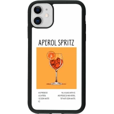 iPhone 11 Case Hülle - Silikon schwarz Cocktail Rezept Aperol Spritz