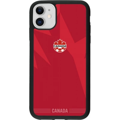 iPhone 11 Case Hülle - Silikon schwarz Kanada 2026 personalisierbares Fussballtrikot