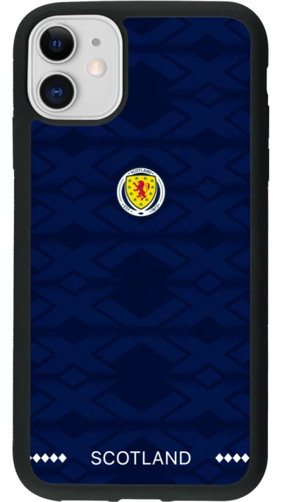 iPhone 11 Case Hülle - Silikon schwarz Schottland 2026 personalisierbares Fussballtrikot
