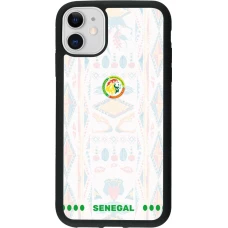 iPhone 11 Case Hülle - Silikon schwarz Senegal 2026 personalisierbares Fussballtrikot
