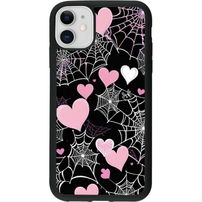iPhone 11 Case Hülle - Silikon schwarz Halloween 2024 girly