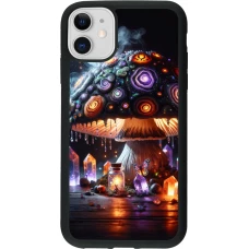 iPhone 11 Case Hülle - Silikon schwarz Halloween Zaubertrank Magie