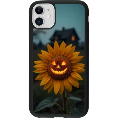 iPhone 11 Case Hülle - Silikon schwarz Halloween 2026 Evil Sunflower