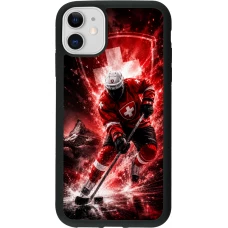 Coque iPhone 11 - Silicone rigide noir Hockey World Championship Player