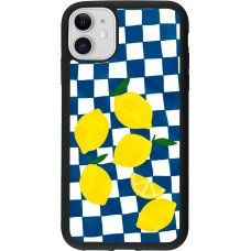 Coque iPhone 11 - Silicone rigide noir Illustration lemons 2026