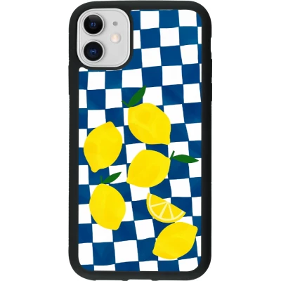 Coque iPhone 11 - Silicone rigide noir Illustration lemons 2026
