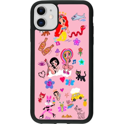 Coque iPhone 11 - Silicone rigide noir Karol G La Bichota Manana Sera Bonito