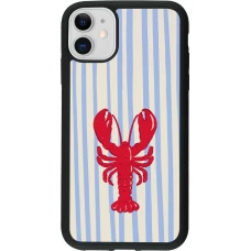 Coque iPhone 11 - Silicone rigide noir Red lobster 2026