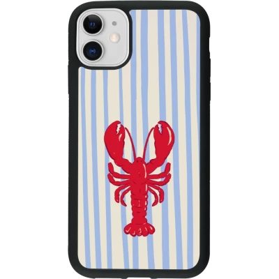 Coque iPhone 11 - Silicone rigide noir Red lobster 2026