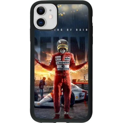 iPhone 11 Case Hülle - Silikon schwarz Senna The King of Rain