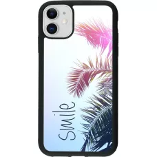 Hülle iPhone 11 - Silikon schwarz Smile 05