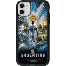iPhone 11 Case Hülle - Silikon schwarz Fussball Argentinien splash 2026