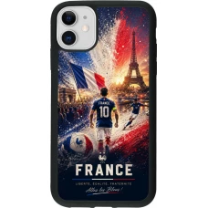 iPhone 11 Case Hülle - Silikon schwarz Fussball Frankreich splash 2026