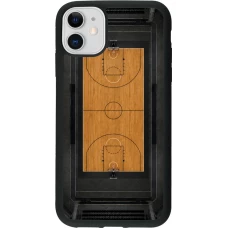 Coque iPhone 11 - Silicone rigide noir Sports 2026 Basketball