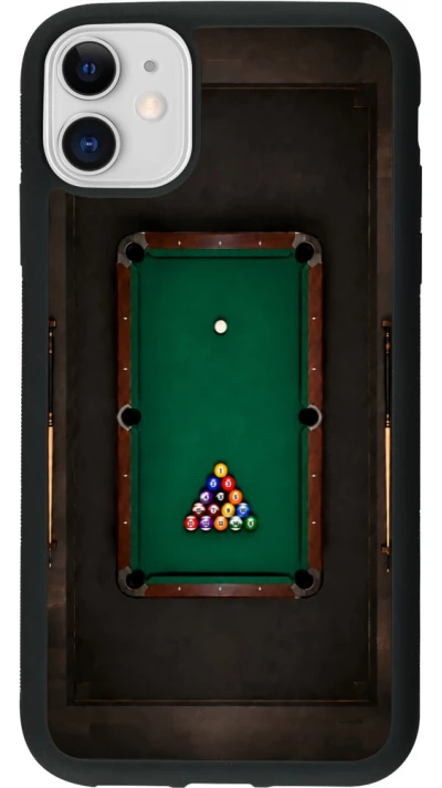Coque iPhone 11 - Silicone rigide noir Sports 2026 Billard