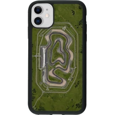 Coque iPhone 11 - Silicone rigide noir Sports 2026 Circuit