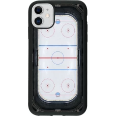 Coque iPhone 11 - Silicone rigide noir Sports 2026 Hockey