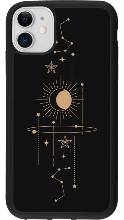 Coque iPhone 11 - Silicone rigide noir Spring 23 astro