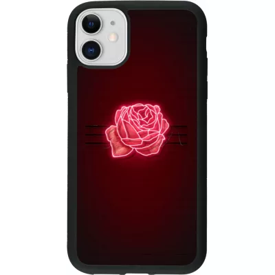 iPhone 11 Case Hülle - Silikon schwarz Spring 23 neon rose