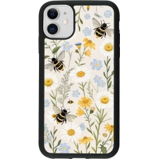 iPhone 11 Case Hülle - Silikon schwarz Pattern bees Spring 2026