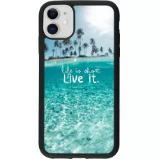 Coque iPhone 11 - Silicone rigide noir Summer 18 24