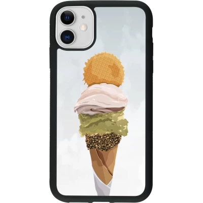 Coque iPhone 11 - Silicone rigide noir Summer 2025 Cornet