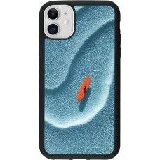iPhone 11 Case Hülle - Silikon schwarz Orange surf Summer 2026