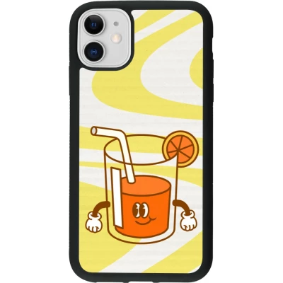 iPhone 11 Case Hülle - Silikon schwarz Summer drink 2026