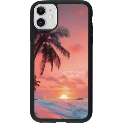 iPhone 11 Case Hülle - Silikon schwarz Watch more sunsets Summer 2026