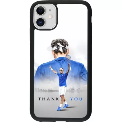 iPhone 11 Case Hülle - Silikon schwarz Thank you Roger