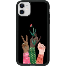 Coque iPhone 11 - Silicone rigide noir Womens day 2026 2