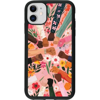 Coque iPhone 11 - Silicone rigide noir Womens day 2026 8