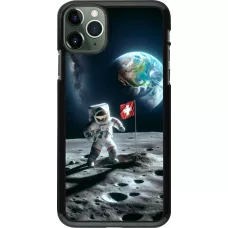 iPhone 11 Pro Max Case Hülle - Astro Schweiz auf dem Mond