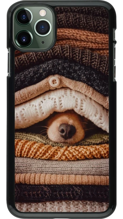 Coque iPhone 11 Pro Max - Autumn 26 Dog under the covers