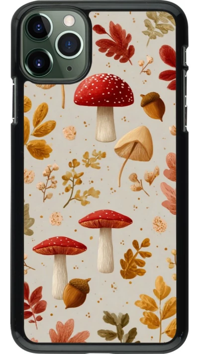 Coque iPhone 11 Pro Max - Autumn 26 Mushrooms and leaves